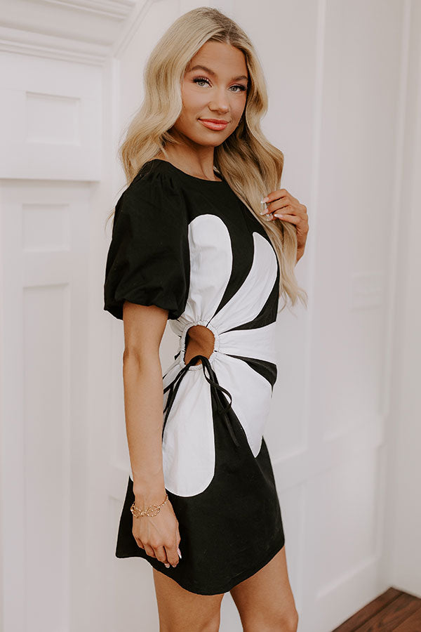 Impressions Make A Statement Cut Out Mini Dress In Black