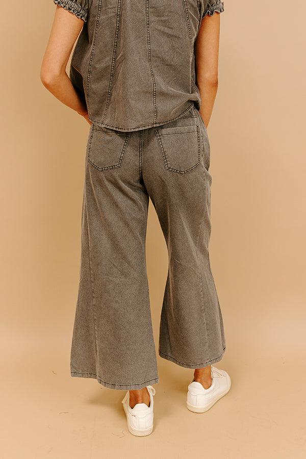 Impressions Metropolitan Muse High Waist Chambray Pants