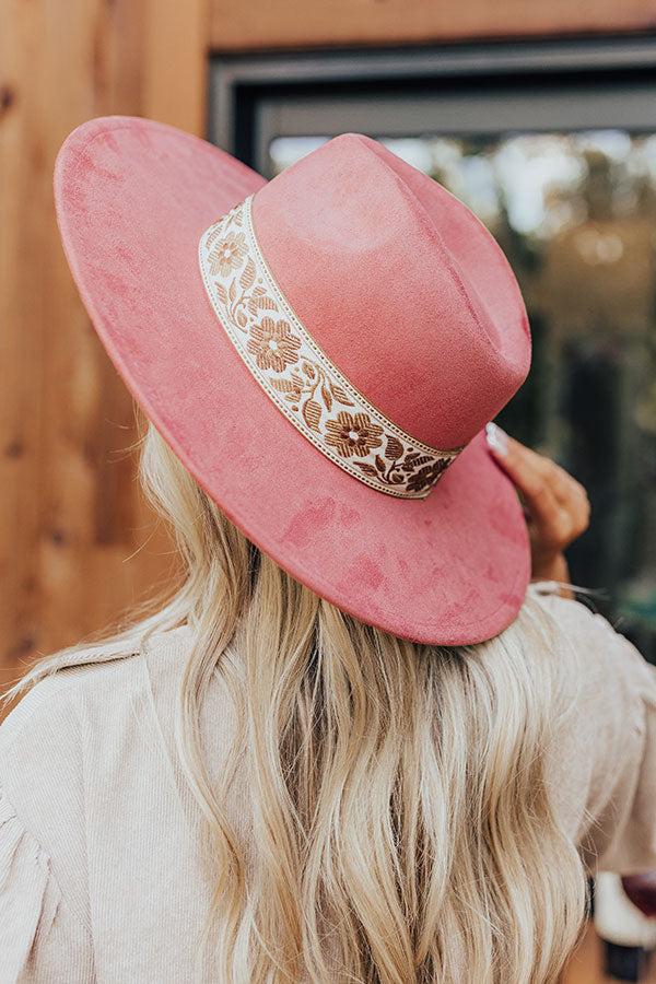 Impressions Posh Moment Faux Suede Fedora In Light Rust