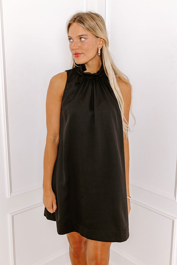 Impressions Pursuit Of Happiness Shift Dress In Black