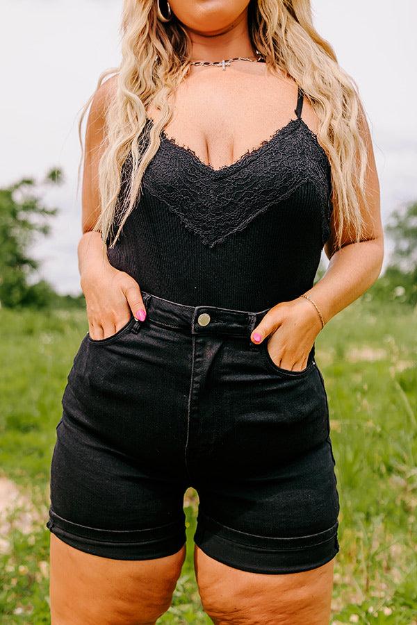 Impressions Risen The Lilliana High Waist Shorts Curves