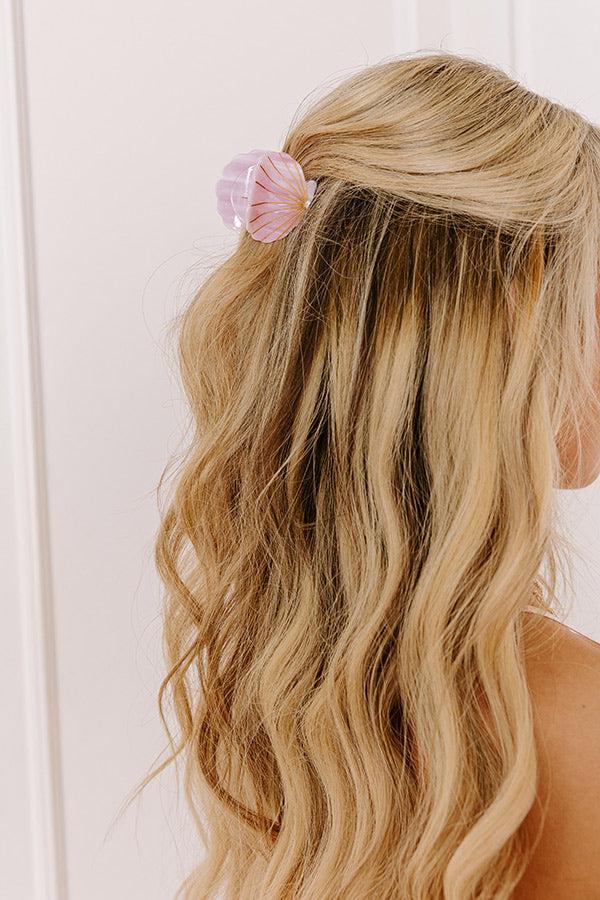Impressions Seashells And Sunshine Hair Claw Clip In Dusty Purple