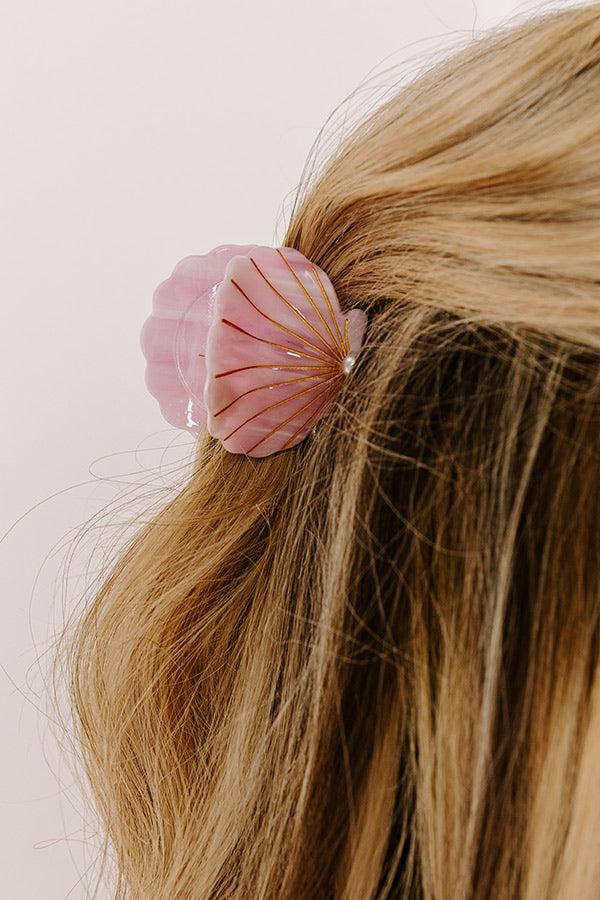 Impressions Seashells And Sunshine Hair Claw Clip In Dusty Purple