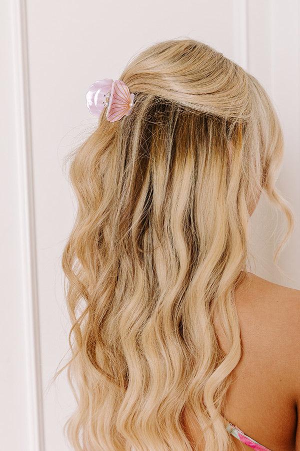 impressions Seashells And Sunshine Hair Claw Clip in Dusty Purple