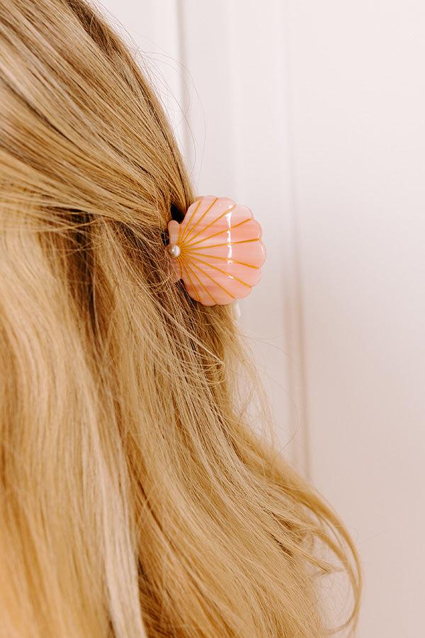 impressions Seashells And Sunshine Hair Claw Clip in Pink