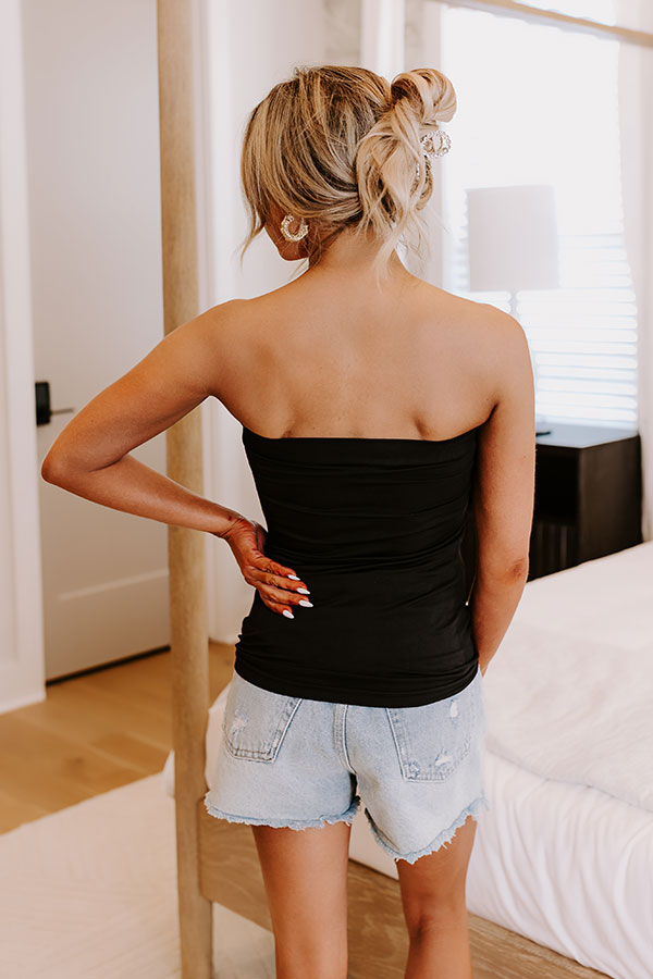 Impressions Simple Moment Seamless Tube Top In Black
