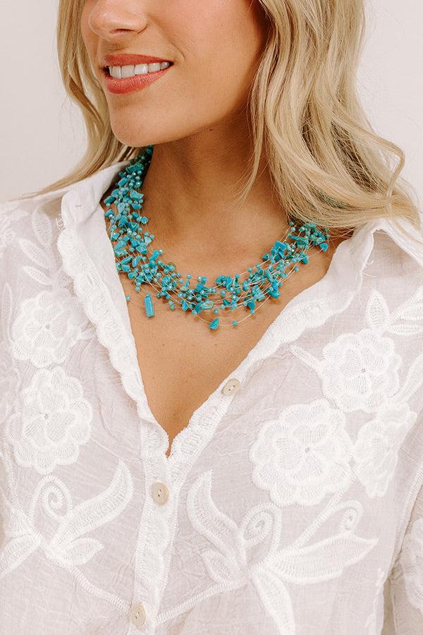 impressions Simply Sweet Layered Necklace in Turquoise