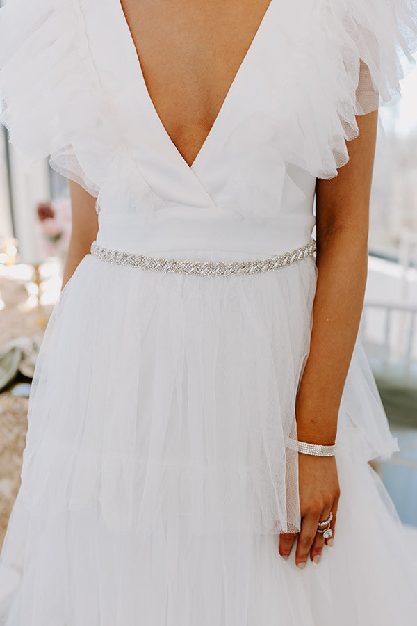 impressions Sparkle Avenue Embellished Ribbon Belt/Headband