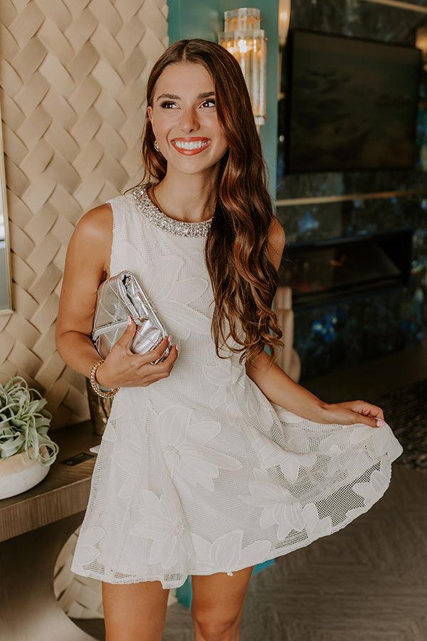 impressions Sparks Fly Rhinestone Embellished Mini Dress