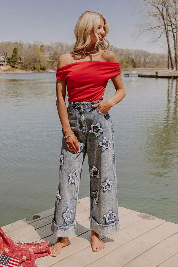 Impressions Star Of The Show High Waist Wide Leg Jean