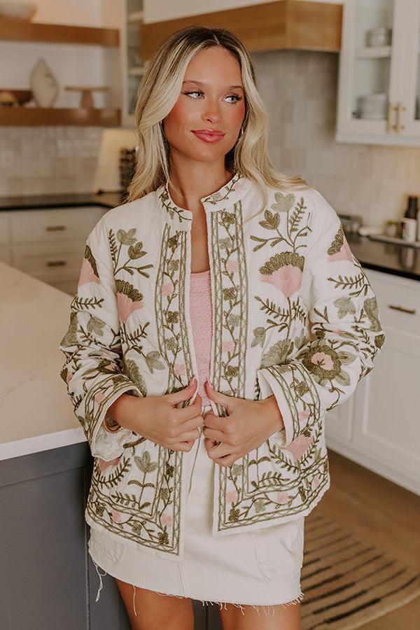 impressions Strolling Down Haight-Ashbury Street Embroidered Jacket