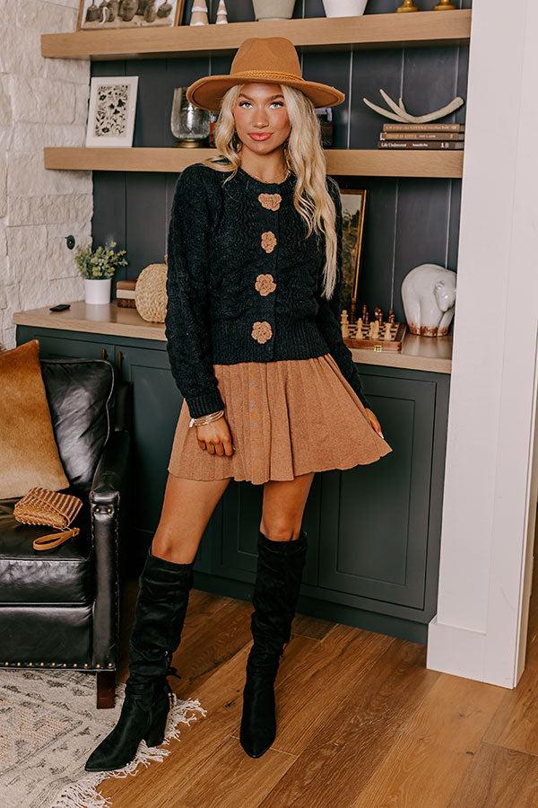 Impressions Sweet Serendipity Knit Sweater In Black