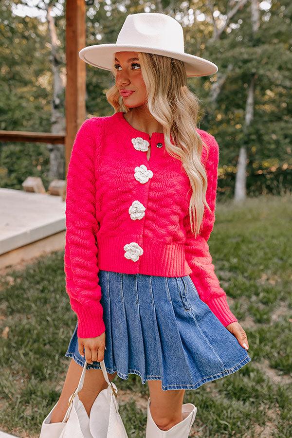 Impressions Sweet Serendipity Knit Sweater In Bright Red