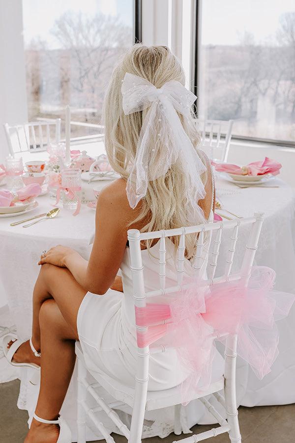 impressions The Belle Pearl Embellished Bow Hair Clip