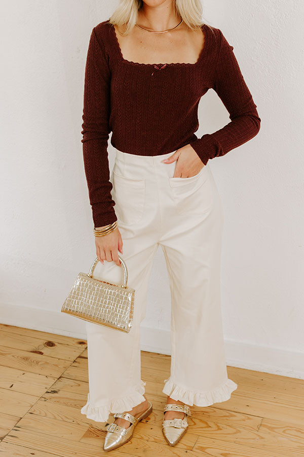 Impressions The Cordelia High Waist Crop Jean In French Vanilla