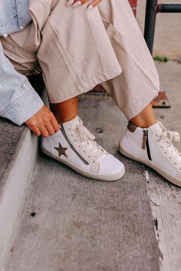 Impressions The Eras Vintage Faux Leather Sneaker In White