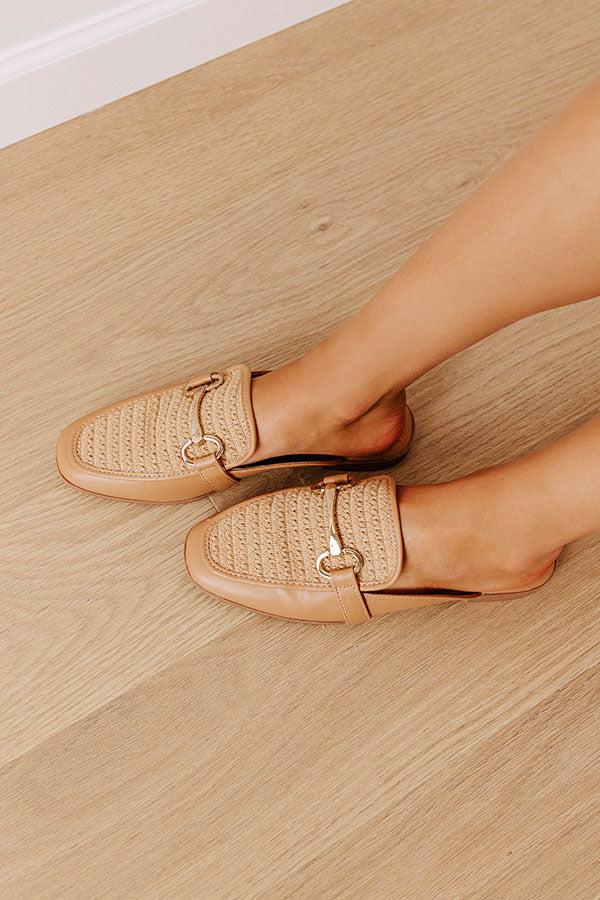 Impressions The Hannah Faux Leather Mule Loafer In Tan