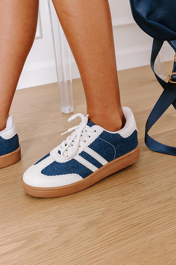 Impressions The Kimberly Denim Sneaker In Dark Wash