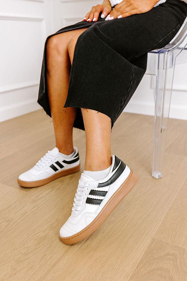 Impressions The Kimberly Faux Leather Sneaker In White