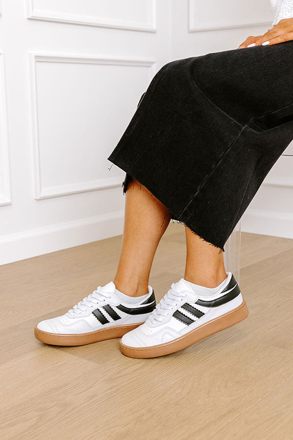 impressions The Kimberly Faux Leather Sneaker in White