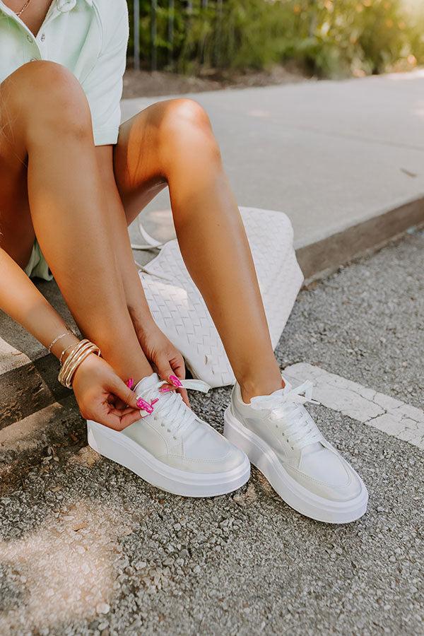 Impressions The Kimora Metallic Sneaker In Iridescent