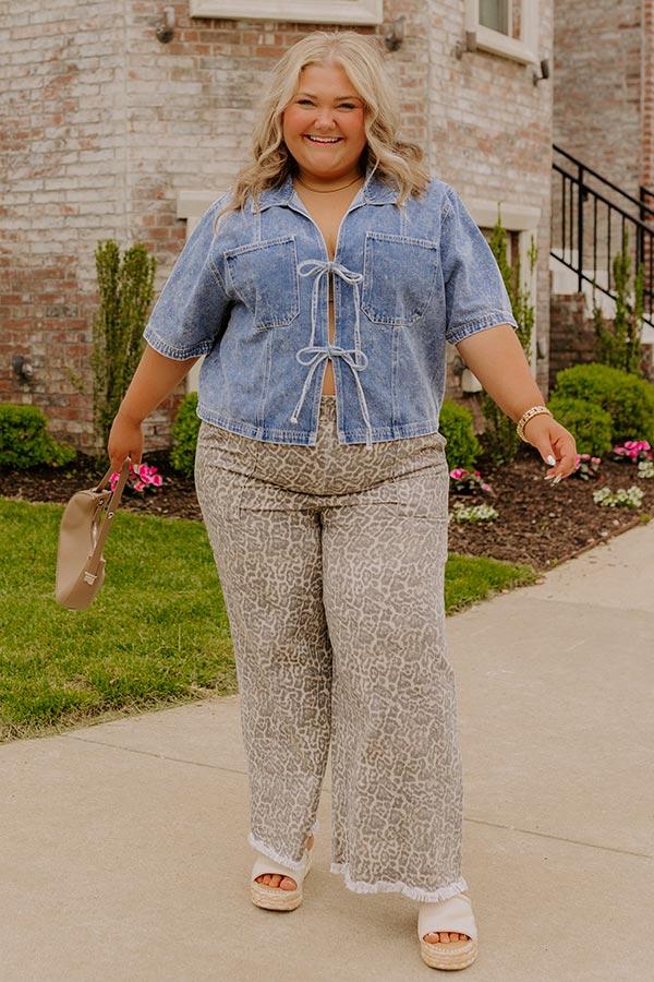 impressions The Lindsey High Waist Wide Leg Pants Curves