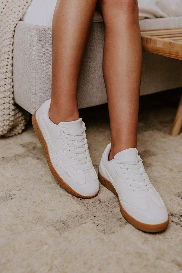 impressions The Miley Faux Leather Sneaker in White