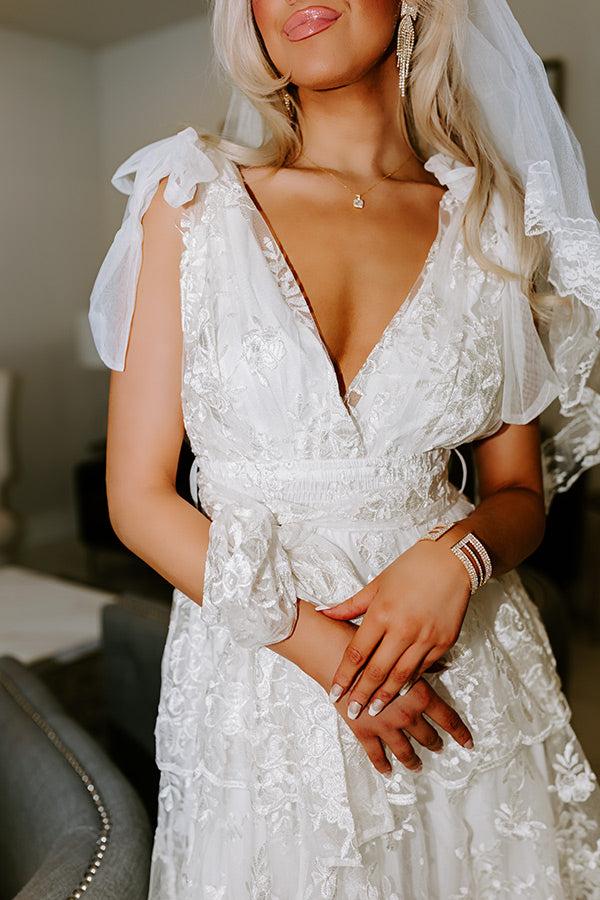 Impressions The Olivia Rose Embroidered Tiered Midi