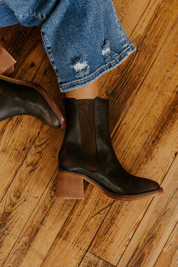 Impressions The Skylar Faux Leather Vintage Boot In Espresso