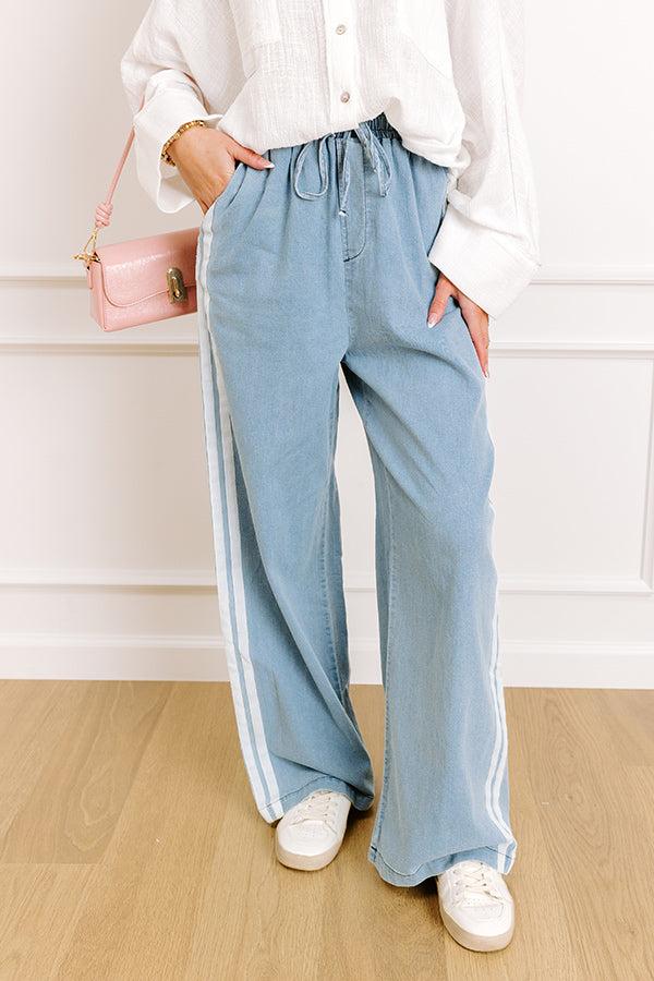 Impressions The Sofia Midrise Wide Leg Pants In Ivory