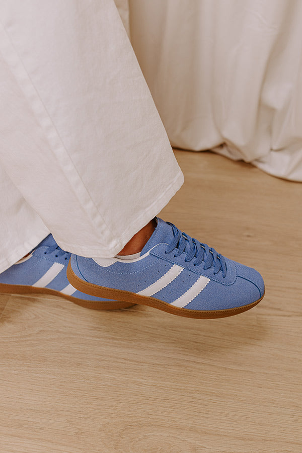 Impressions The Sutton Faux Suede Sneaker In Airy Blue