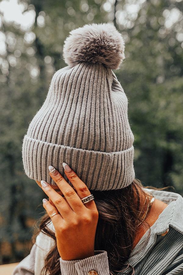 Impressions Toasty Times Fleece Lined Beanie In Grey