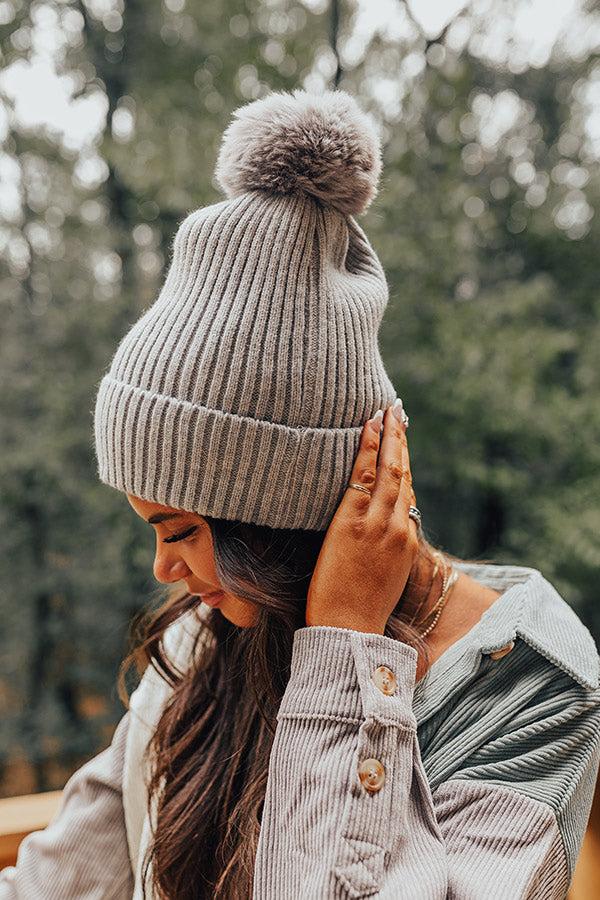 impressions Toasty Times Fleece Lined Beanie In Grey