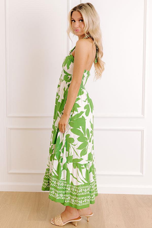 Impressions Vacay Vibes Floral Linen-Blend Maxi Dress