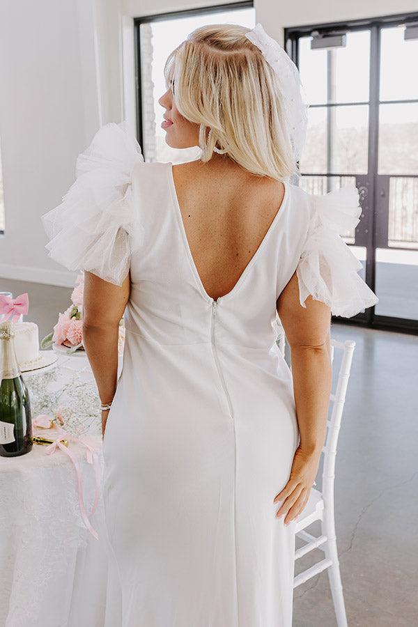 Impressions Yes To Forever Maxi Dress In White Curves
