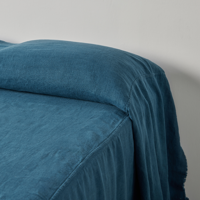 In Bed Heavy Linen Bed Covers