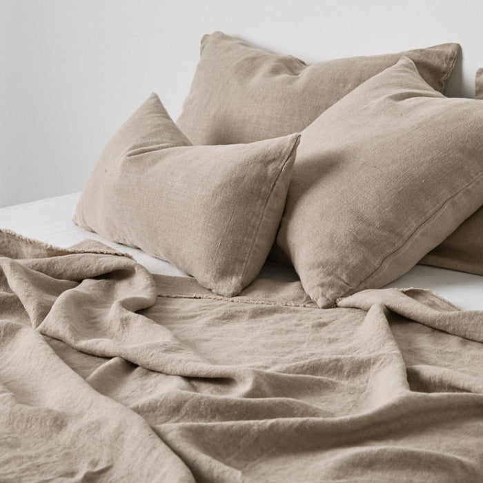 In Bed Heavy Linen Bed Covers