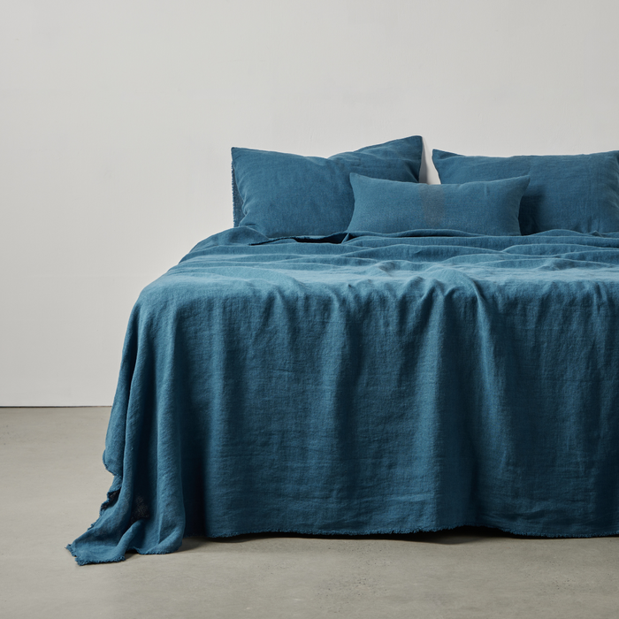 In Bed Heavy Linen Bed Covers