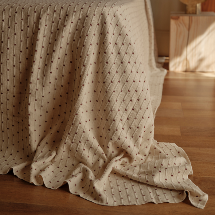 In Bed Textured Cotton Bed Covers