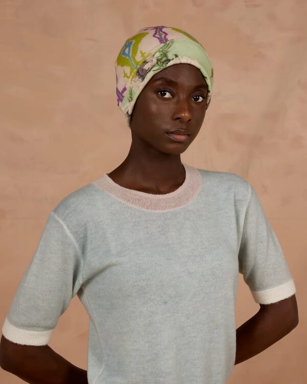 in bed with you ABSTRACT PRINT CREWNECK JUMPER COL.1038