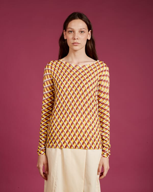 In Bed With You ABSTRACT PRINT CREWNECK JUMPER COL. 139