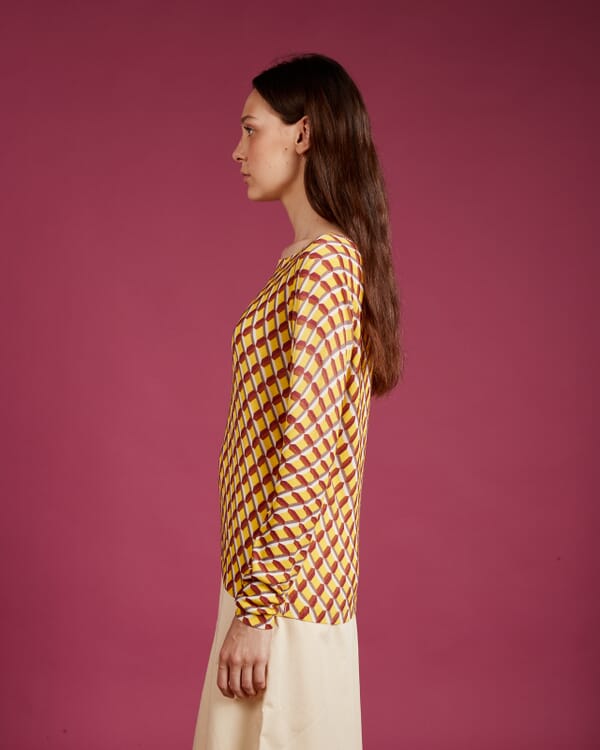 In Bed With You ABSTRACT PRINT CREWNECK JUMPER COL. 139