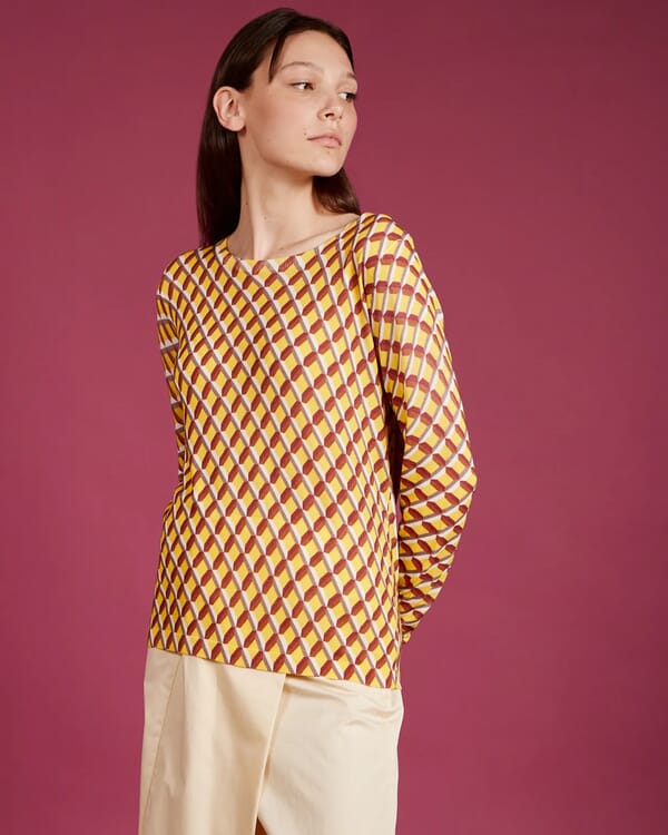 in bed with you ABSTRACT PRINT CREWNECK JUMPER COL. 139