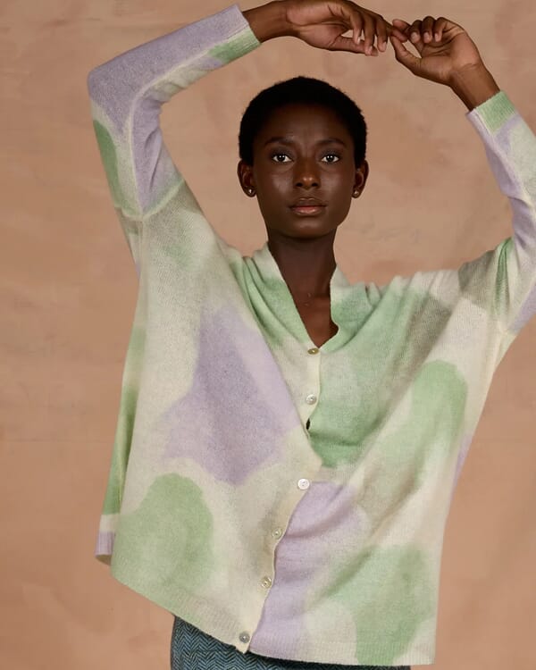 in bed with you ABSTRACT PRINT CREWNECK JUMPER COL.152