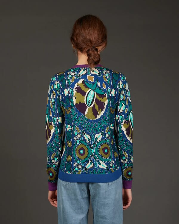 In Bed With You ABSTRACT PRINT CREWNECK JUMPER COL.845