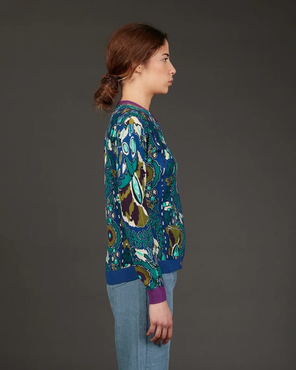 In Bed With You ABSTRACT PRINT CREWNECK JUMPER COL.845