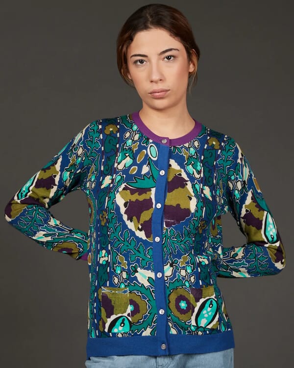 in bed with you ABSTRACT PRINT CREWNECK JUMPER COL.845