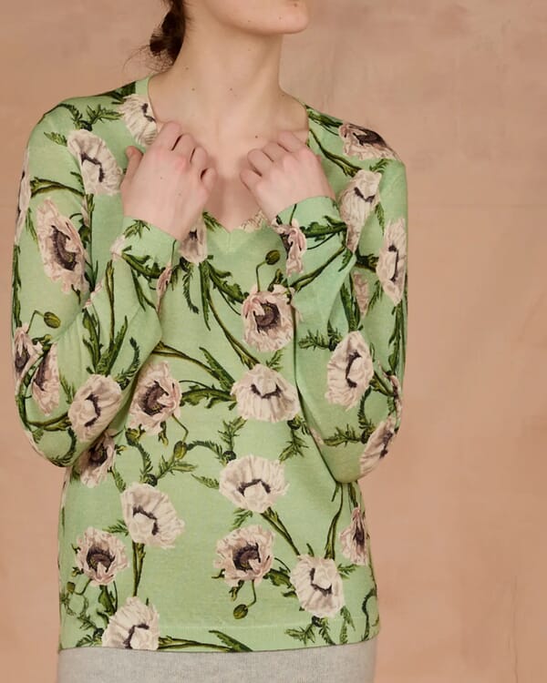 In Bed With You ABSTRACT PRINT CREWNECK JUMPER COL.862