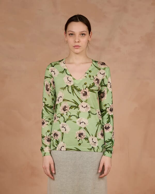 In Bed With You ABSTRACT PRINT CREWNECK JUMPER COL.862