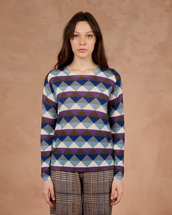 In Bed With You ABSTRACT PRINT CREWNECK JUMPER COL.969